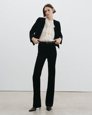 LILY SILK BLOUSE IN IVORY