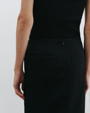 MARIHA WOOL SKIRT IN BLACK