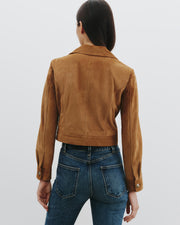 CASSIDY SUEDE JACKET IN MARTORA