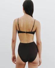 BANDEAU BIKINI TOP IN ESPRESSO