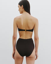BANDEAU BIKINI TOP IN ESPRESSO