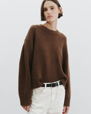 HAISLEY WOOL SWEATER IN COCOA
