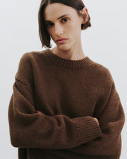 HAISLEY WOOL SWEATER IN COCOA