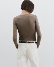 JORDAN HENLEY TEE IN ARMY GREY