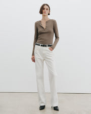 JORDAN HENLEY TEE IN ARMY GREY