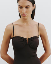 ONE PIECE BATHING SUIT IN ESPRESSO