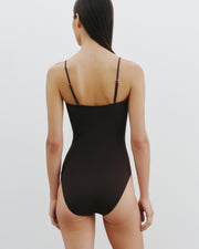 ONE PIECE BATHING SUIT IN ESPRESSO
