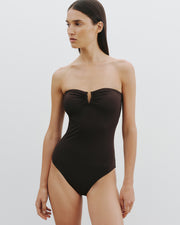 ONE PIECE BATHING SUIT IN ESPRESSO