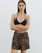 FRANCES SHORT IN VINTAGE LEOPARD PRINT
