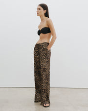 ADRIEL PANT IN VINTAGE LEOPARD PRINT