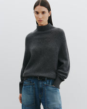TABITHA CASHMERE SWEATER IN CHARCOAL
