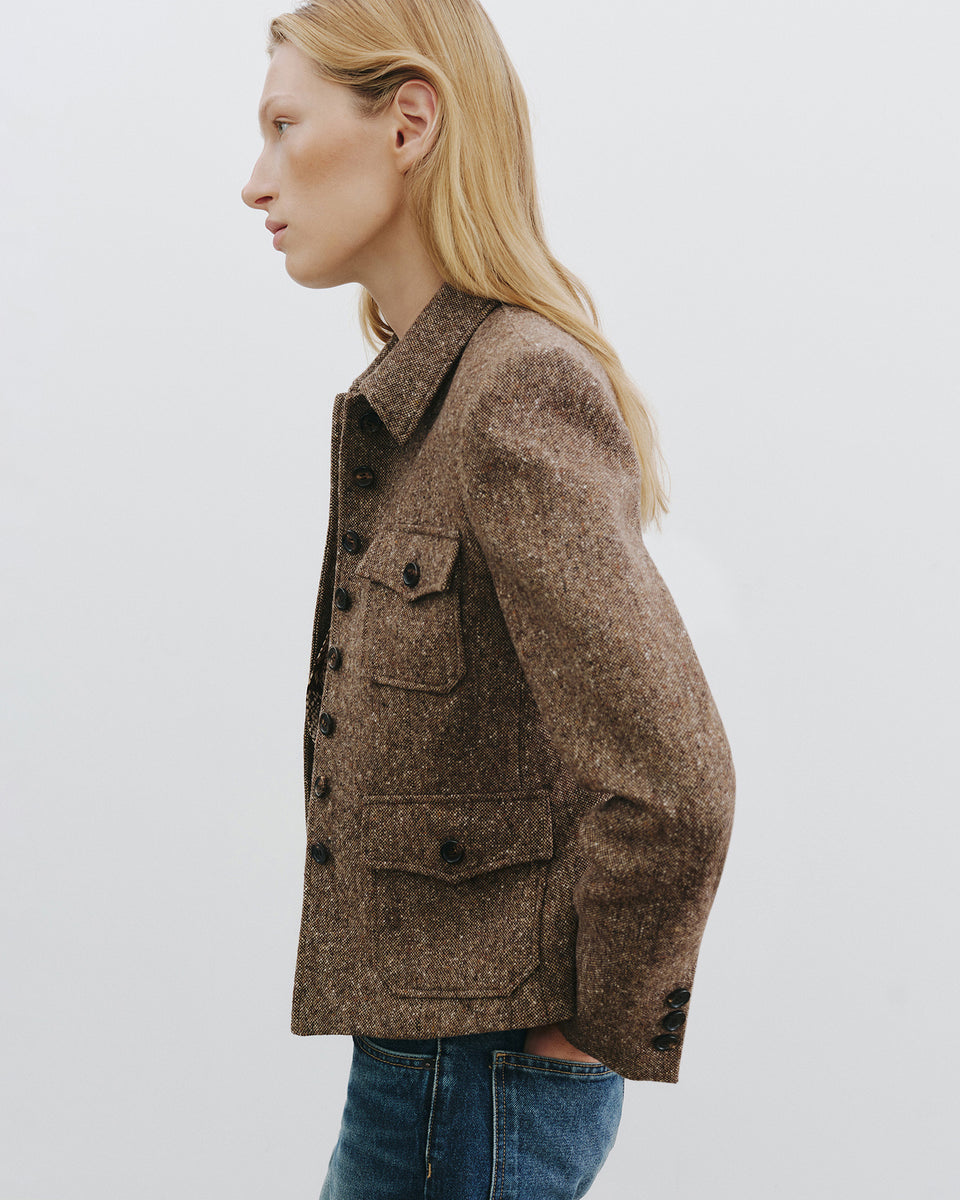 JAMISON JACKET IN ESPRESSO DONEGAL