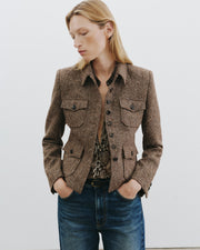 JAMISON JACKET IN ESPRESSO DONEGAL