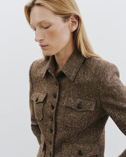 JAMISON JACKET IN ESPRESSO DONEGAL