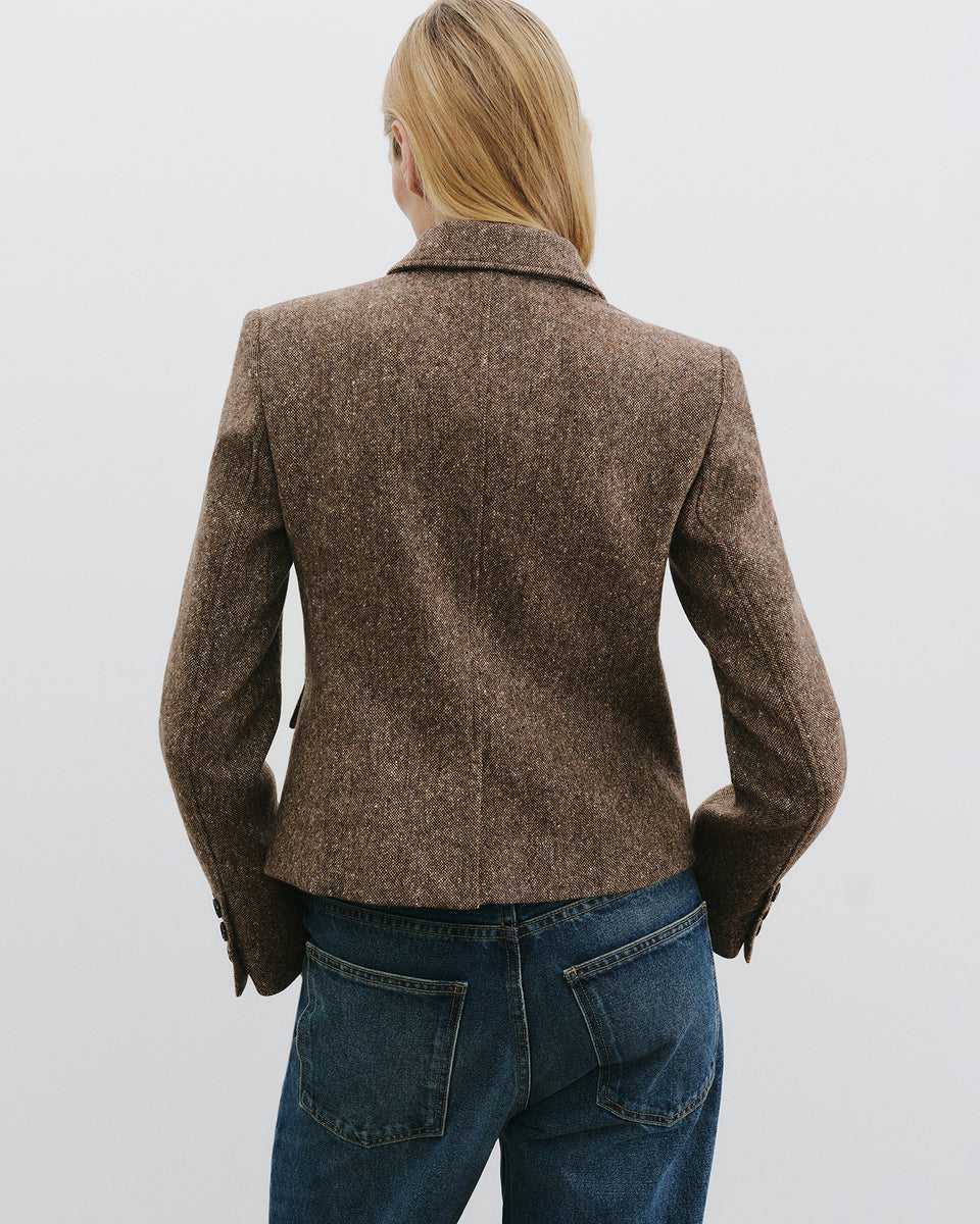 JAMISON JACKET IN ESPRESSO DONEGAL