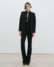 LILY SILK BLOUSE IN BLACK