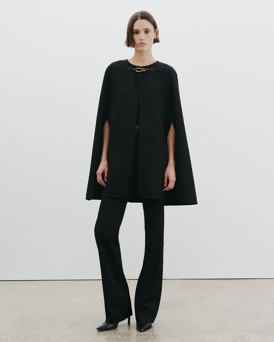 ARIANNA CAPE IN BLACK