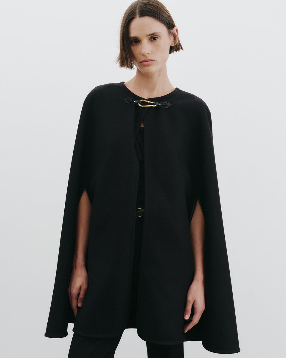 ARIANNA CAPE IN BLACK