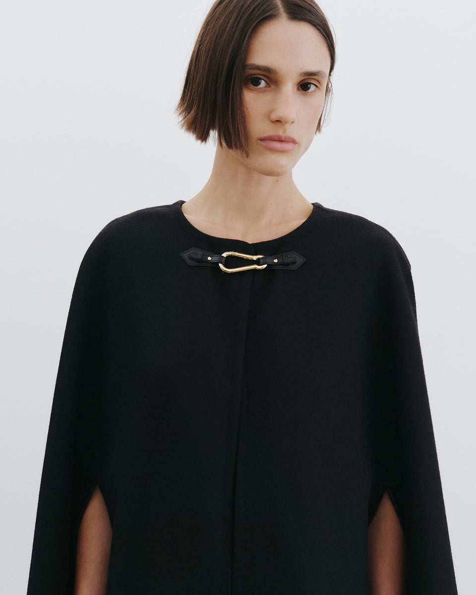 ARIANNA CAPE IN BLACK