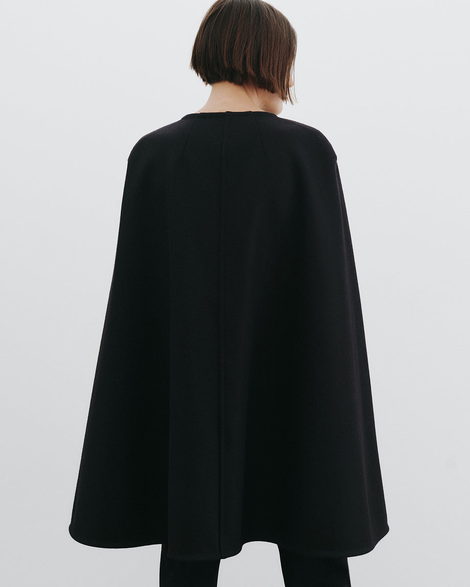 ARIANNA CAPE IN BLACK