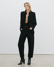 SHON WOOL PANT IN BLACK