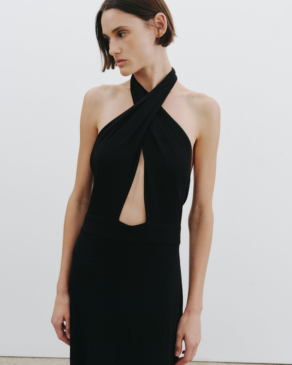 LITA GOWN IN BLACK