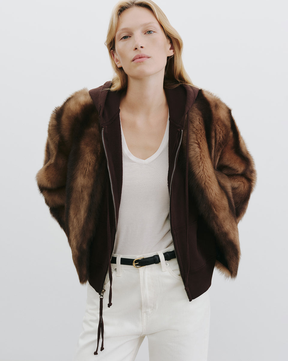 CALLIE HOODIE IN ESPRESSO