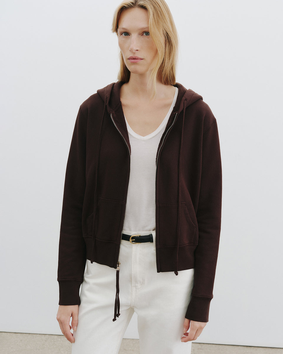 CALLIE HOODIE | Women's Distressed Cotton Sweatshirt With