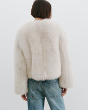 ELAN SHEARLING JACKET IN IVORY