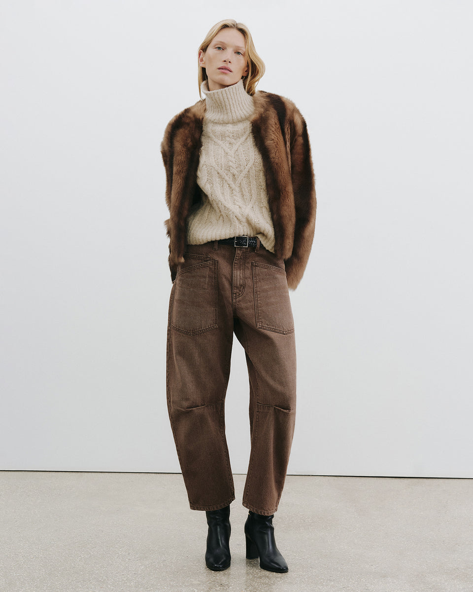 SHON JEAN IN VINTAGE BROWN WASH