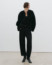 ELAN SHEARLING JACKET IN BLACK