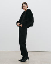 ELAN SHEARLING JACKET IN BLACK