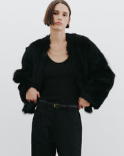 ELAN SHEARLING JACKET IN BLACK