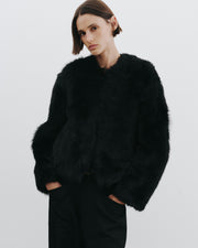 ELAN SHEARLING JACKET IN BLACK