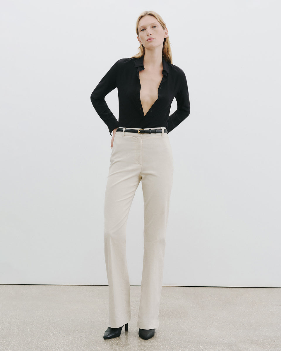 CORETTE CORDUROY PANT IN IVORY