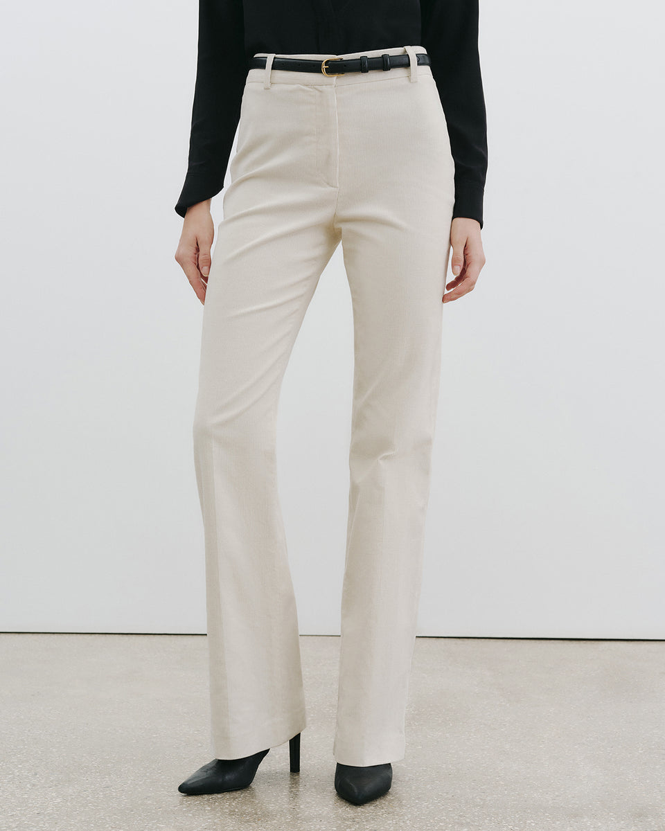 CORETTE CORDUROY PANT IN IVORY