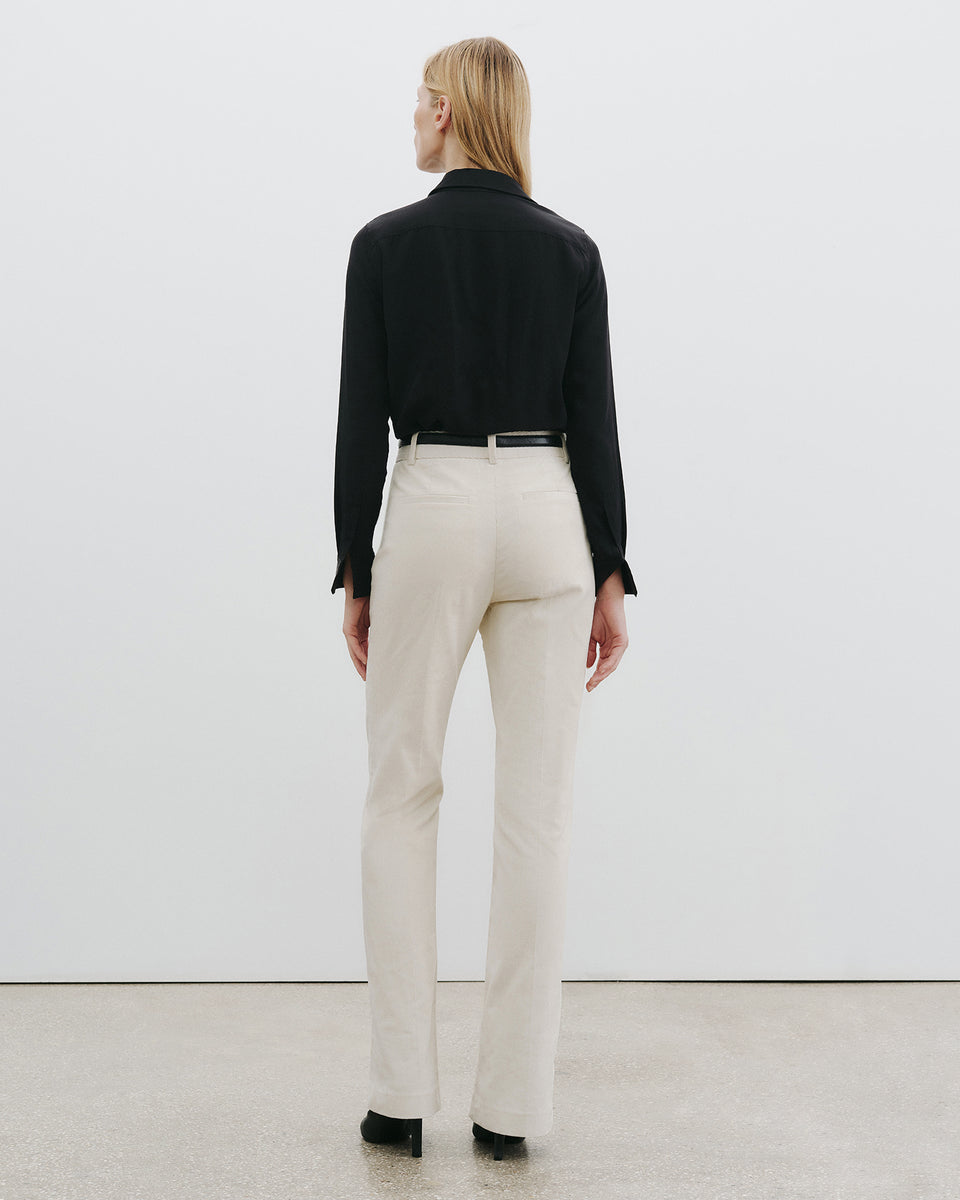 CORETTE CORDUROY PANT IN IVORY
