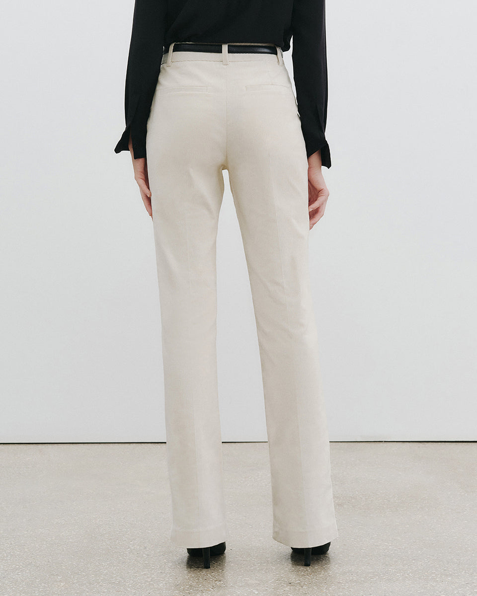 CORETTE CORDUROY PANT IN IVORY