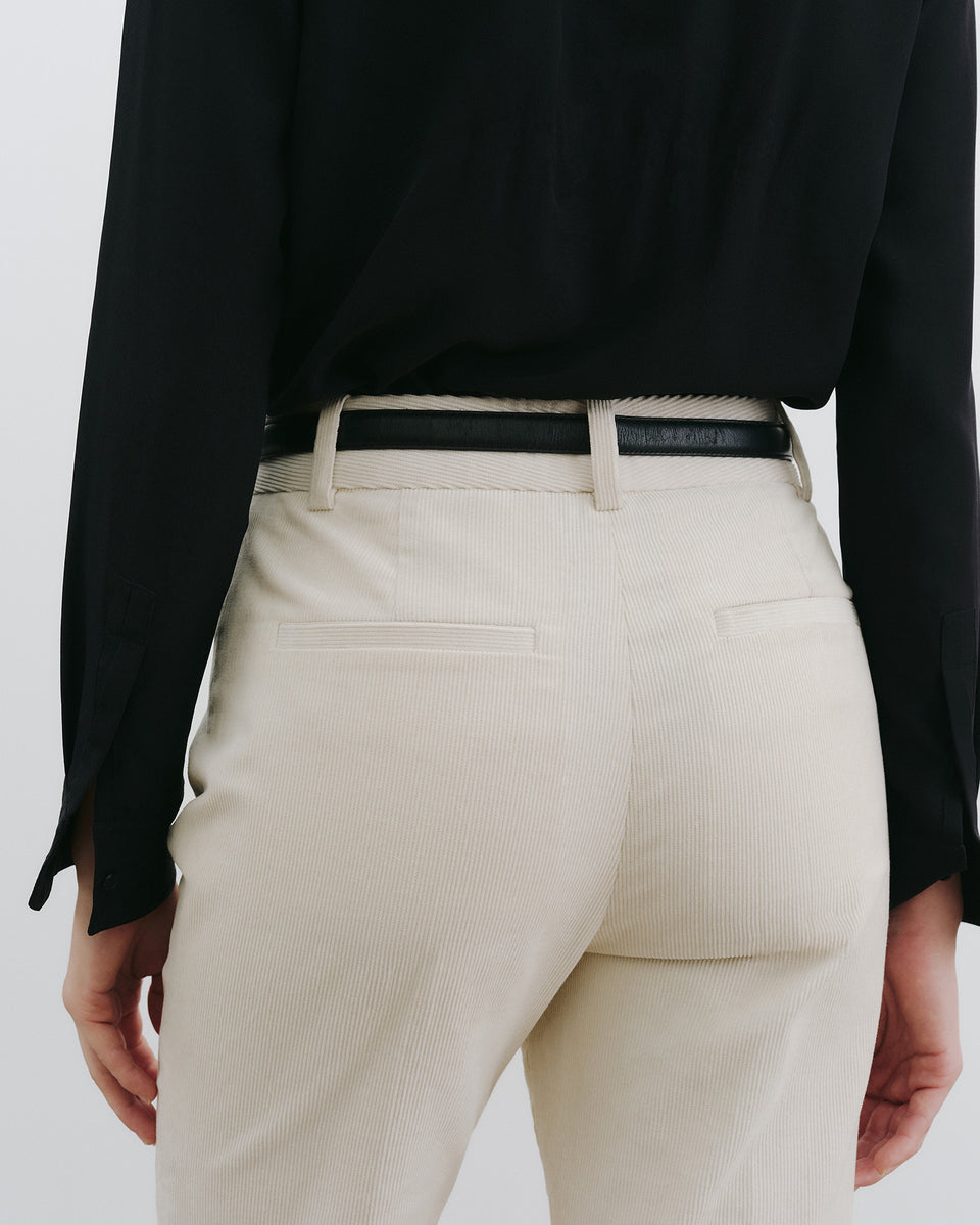 CORETTE CORDUROY PANT IN IVORY