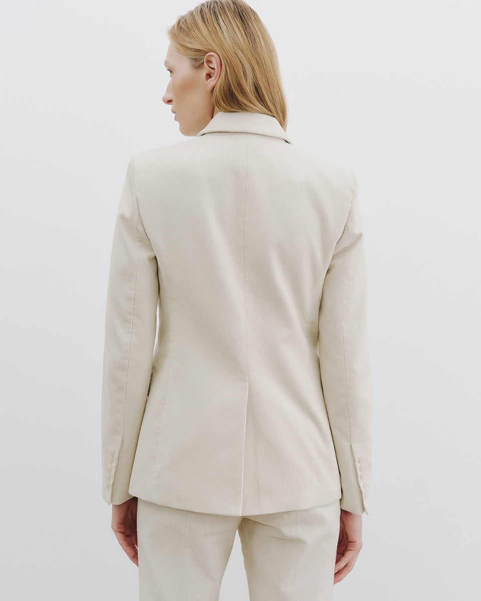 MARSHAL CORDUROY JACKET IN IVORY