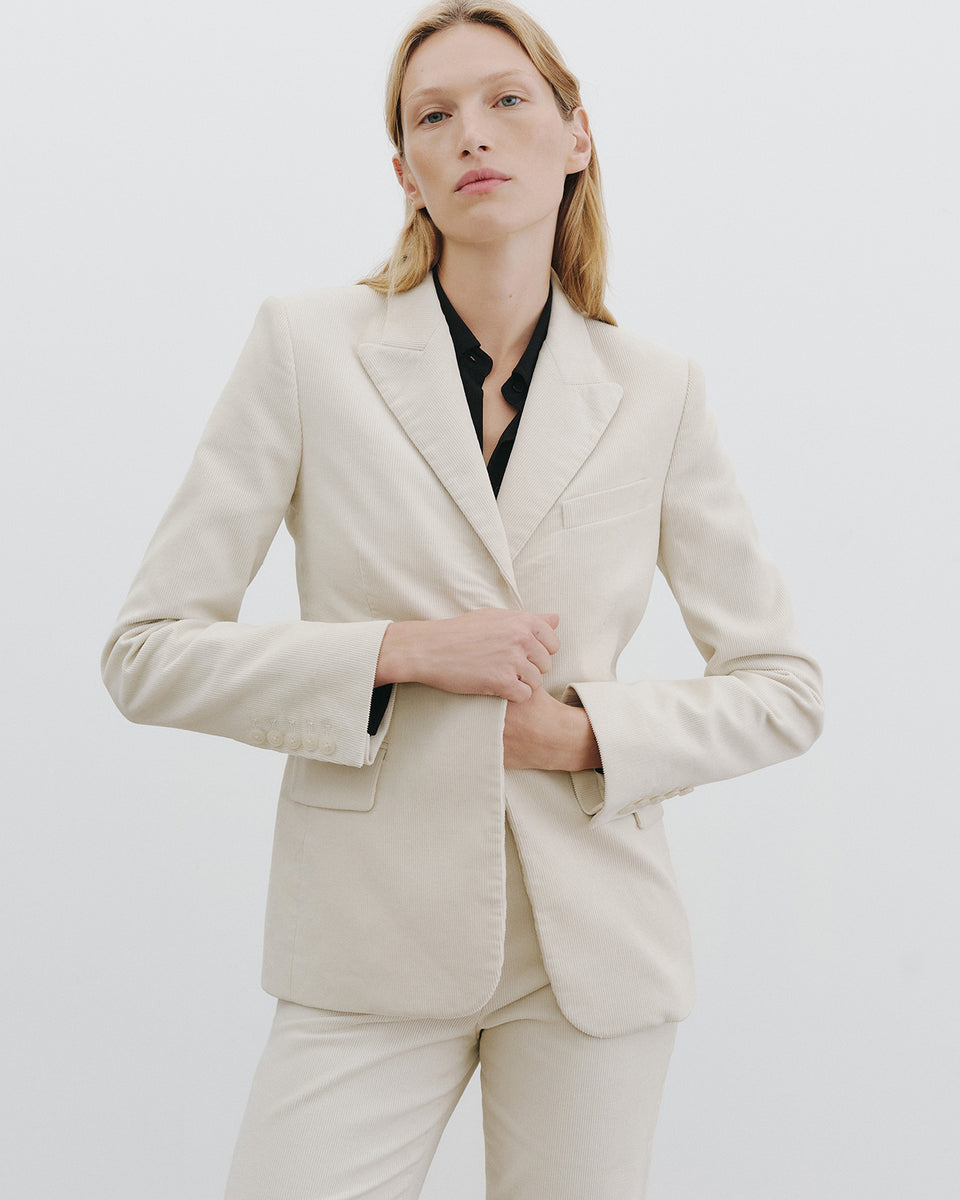 CORETTE CORDUROY PANT IN IVORY