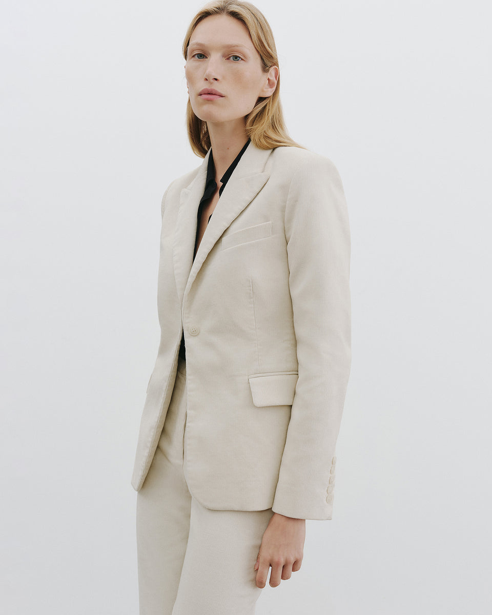 MARSHAL CORDUROY JACKET IN IVORY