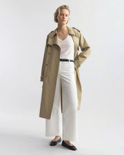 TANNER TRENCH COAT IN KHAKI