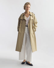 TANNER TRENCH COAT IN KHAKI
