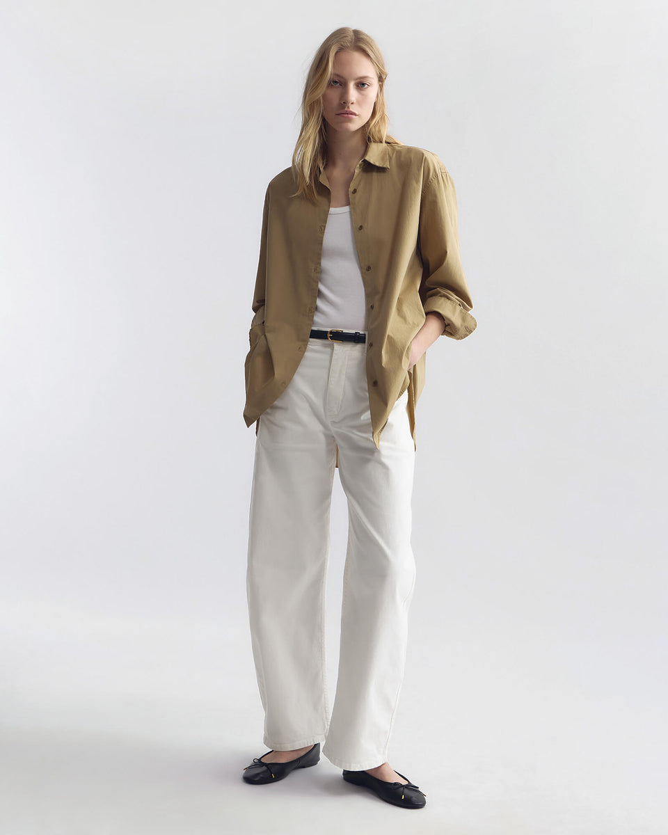 TRIBECA COTTON PANT IN WHITE