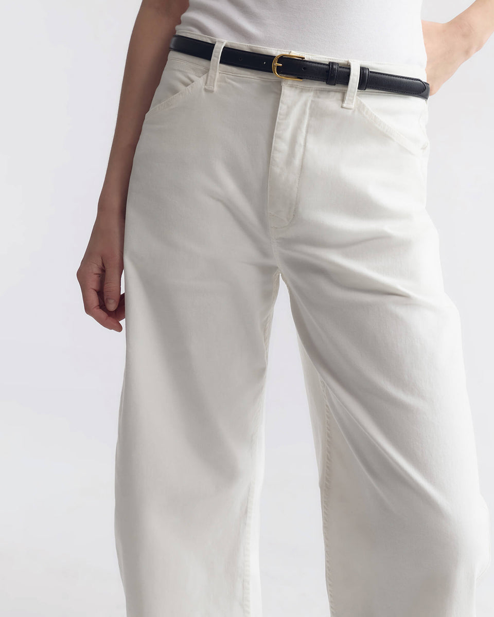 TRIBECA COTTON PANT IN WHITE