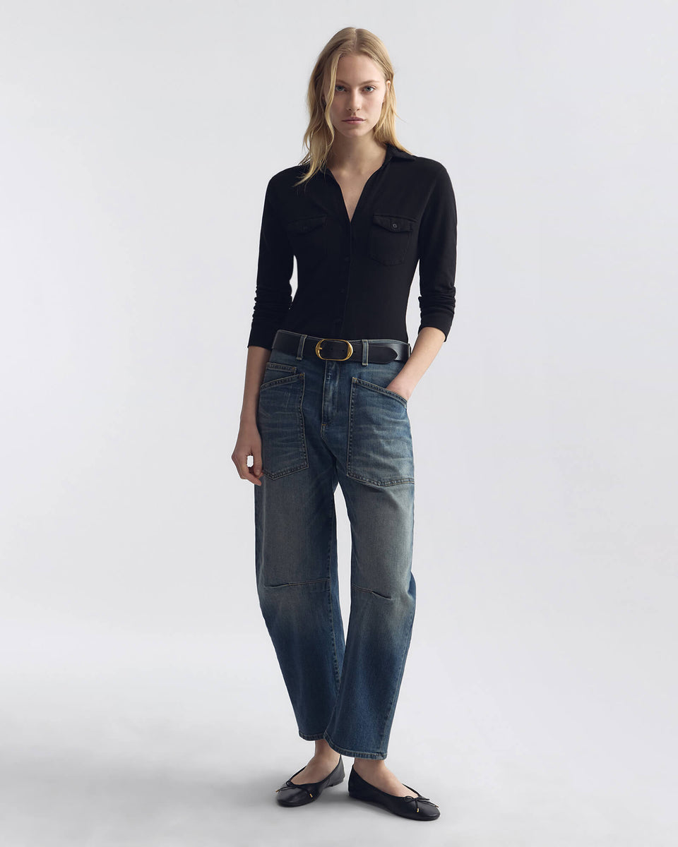 AVELINE SHIRT IN BLACK