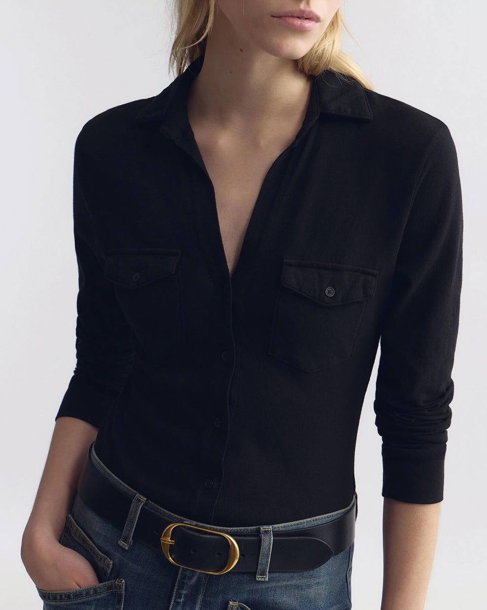 AVELINE SHIRT IN BLACK