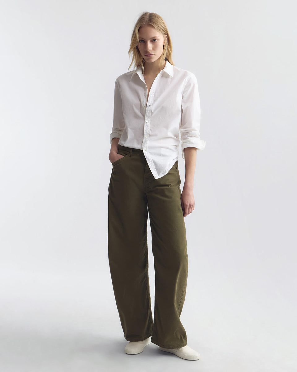 TRIBECA COTTON PANT IN VINE
