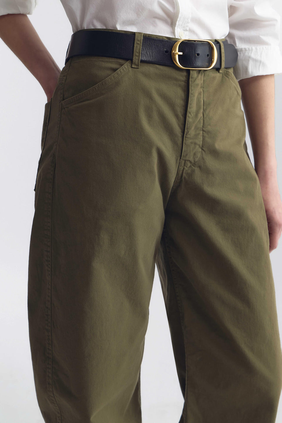TRIBECA COTTON PANT IN VINE